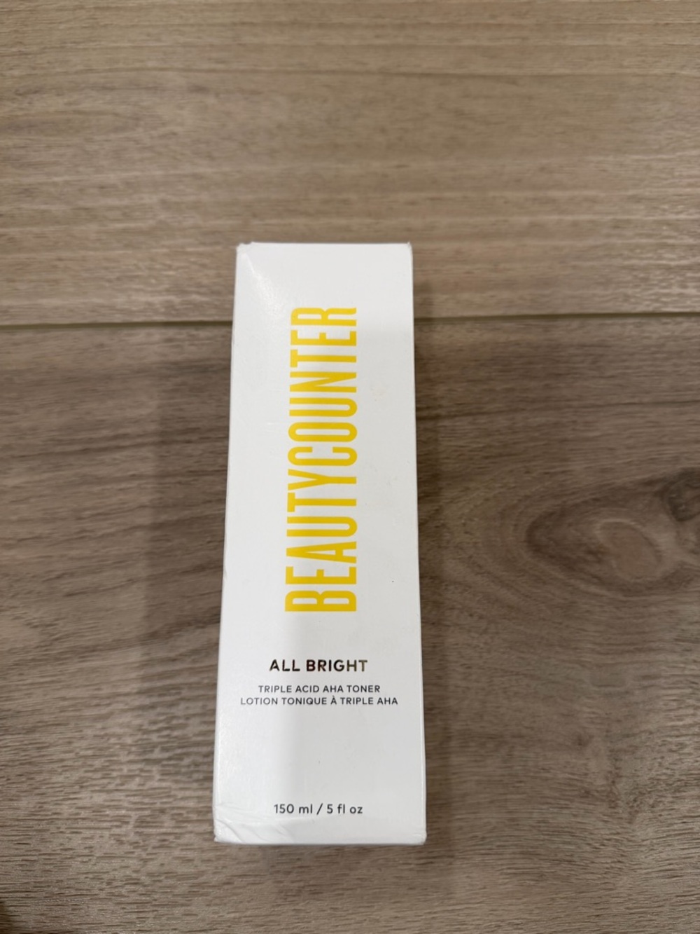 BEAUTYCOUNTER All Bright Triple Acid AHA Kombucha Toner Brand New in Box 5 fl oz